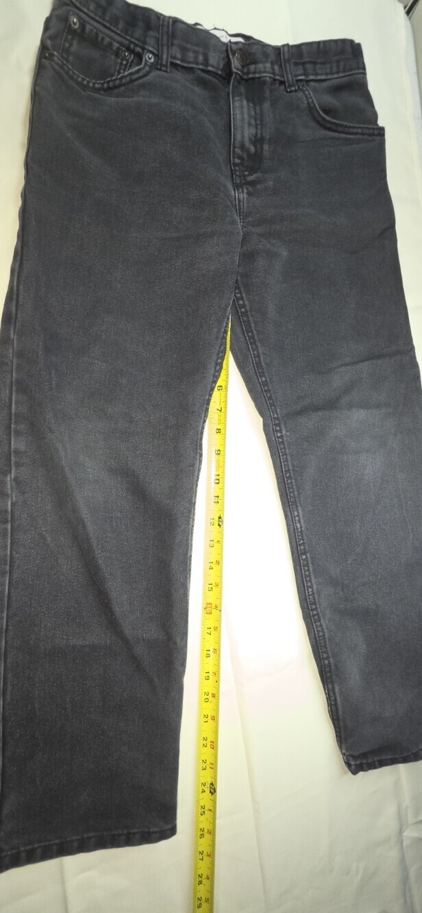 Levi's 500 Relaxed Fit Size 32x27 Jeans Black Denim Men's Red Tab Sku 171 - Picture 1 of 5